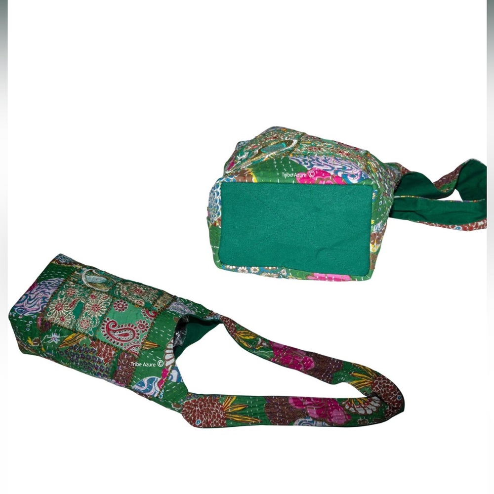EUC Tribe Azure Handmade Embroidered Hobo Floral Boho Shoulder Bag Handmade - Picture 10 of 12